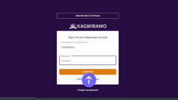 Go to Kagwirawo Uganda. Open the webpage and log into your Kagwirawo account.