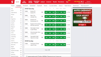 Pick a sport and event of your liking. Select betting markets on which you’d like to wager.