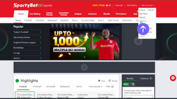 Open up the SportyBet webpage. Ensure you’re logged in. Look for the “Withdrawal” section and tap on it.